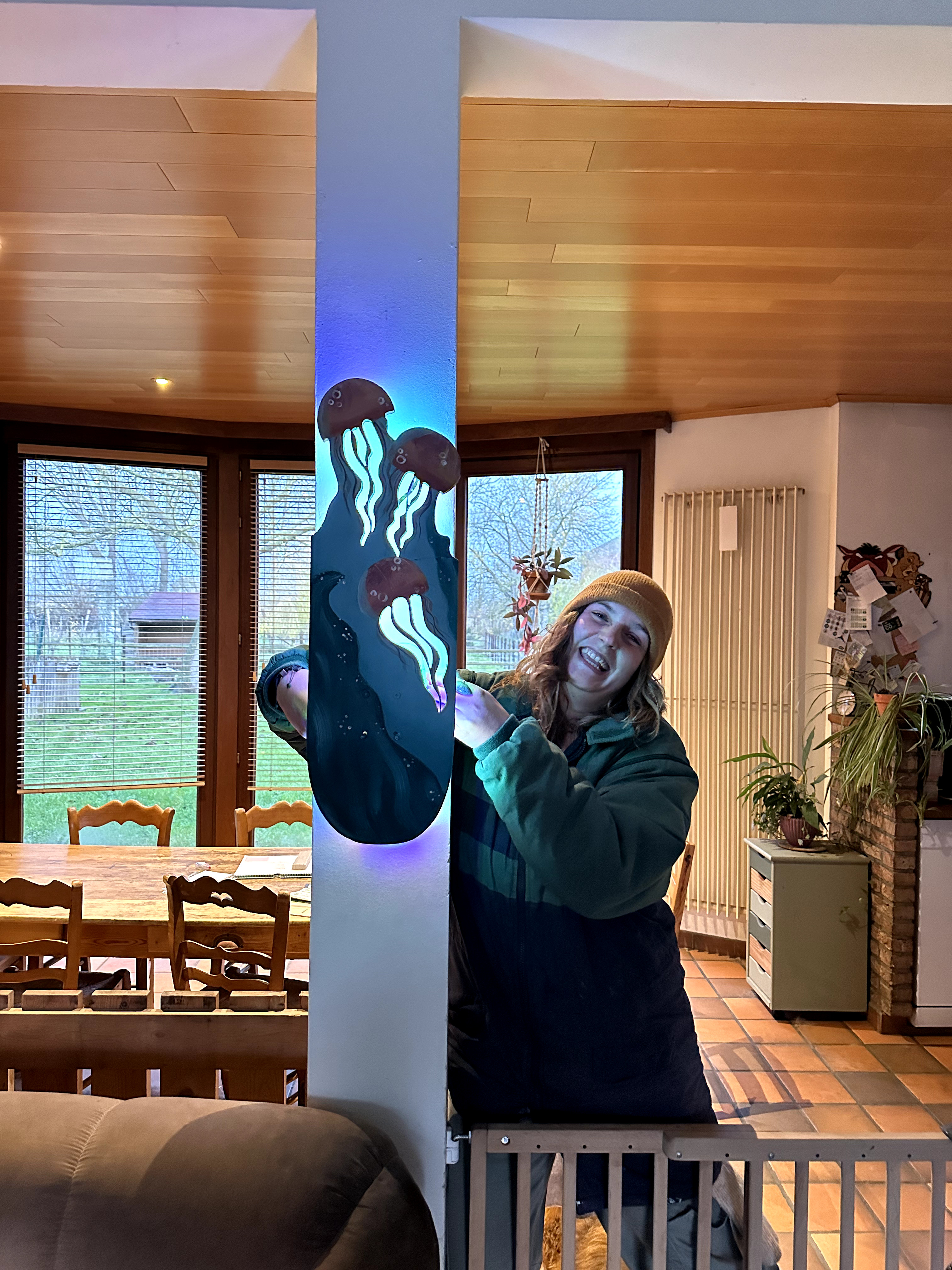 wandecoratie skateboardlamp